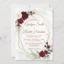 Search for burgundy and blush invitations Red