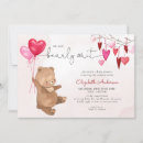 Search for heart baby shower invitations We can bearly wait