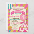 Search for pink carnival birthday invitations Circus birthday party