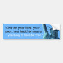 Search for refugees bumper stickers Immigration