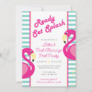 Search for kids pool party invitations Flamingo