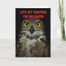 Search for owl halloween cards Scary