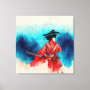 Search for samurai canvas prints Vintage