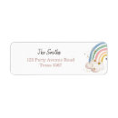 Search for boho return address labels Rainbow