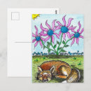 Recherche de illustration renard cartes postales Aquarelle