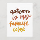 Recherche de couleurs cartes postales Feuilles d'automne