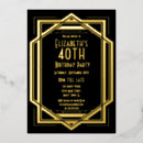 Search for gold foil art deco invitations Roaring 20's