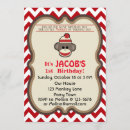 Recherche de singe de chaussette invitations Brun