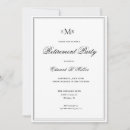 Search for formal retirement invitations Classic