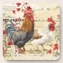 Recherche de poule dessous de verres Antique