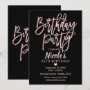 Search for rose gold foil birthday invitations Trendy