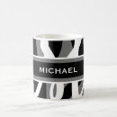 Search for grey and white mugs Black