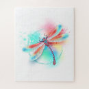 Recherche de dragonfly puzzles Aquarelle
