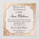 Search for damask design invitations Gold