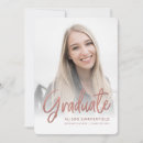 Search for rose gold graduation announcement cards Script