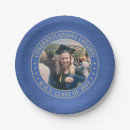 Search for blue and gold graduation plates High school or college