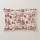 Search for red and cream pillows Traditional