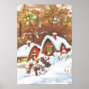 Search for vintage winter scene posters Forest