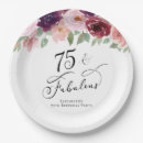 Search for 75th birthday plates Watercolor