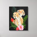 Search for jungle animal canvas prints Tropical