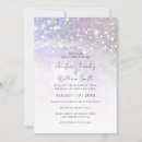 Search for purple glitter wedding invitations Script