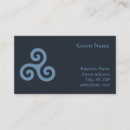 Recherche de spiral business cards Triskelion
