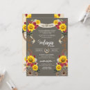 Search for sunflower quinceanera invitations Rustic