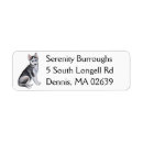 Search for siberian husky return address labels Cute