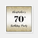 Search for 70th birthday napkins Elegant