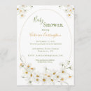 Search for white daisy baby shower invitations Greenery