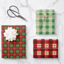 Search for red and green plaid wrapping paper Pattern