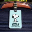 Recherche de papier de bagages étiquettes Snoopy