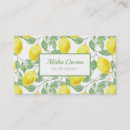 Search for lemon business cards White