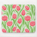 Recherche de mousepad rouge de tulipe électronique Floral