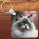 Search for fluffy square keychains Ragdoll