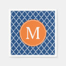 Search for navy and orange napkins Modern