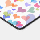 Search for love pattern mousepads White