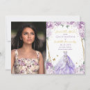 Search for purple quince invitations Glitter