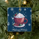 Recherche de chocolat chaud ornements Flocons de neige