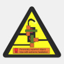 Search for warning triangle stickers Alert