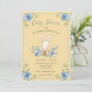 Search for blue and yellow baby shower invitations Watercolor