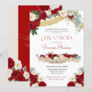 Search for red white gold invitations Roses