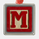 Search for initial m ornaments Keepsake