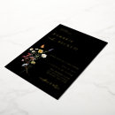 Recherche de design botanique noir invitations Unique