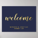 Search for navy blue gold welcome wedding signs Modern