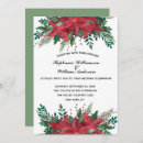 Search for december wedding invitations Poinsettia