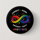 Search for neurodiversity buttons Rainbow infinity