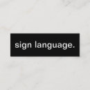 Recherche de sourds cartes visite Signature