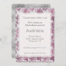 Search for burgundy and silver invitations Chic