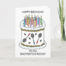 Recherche de badminton birthday cards Pour tous